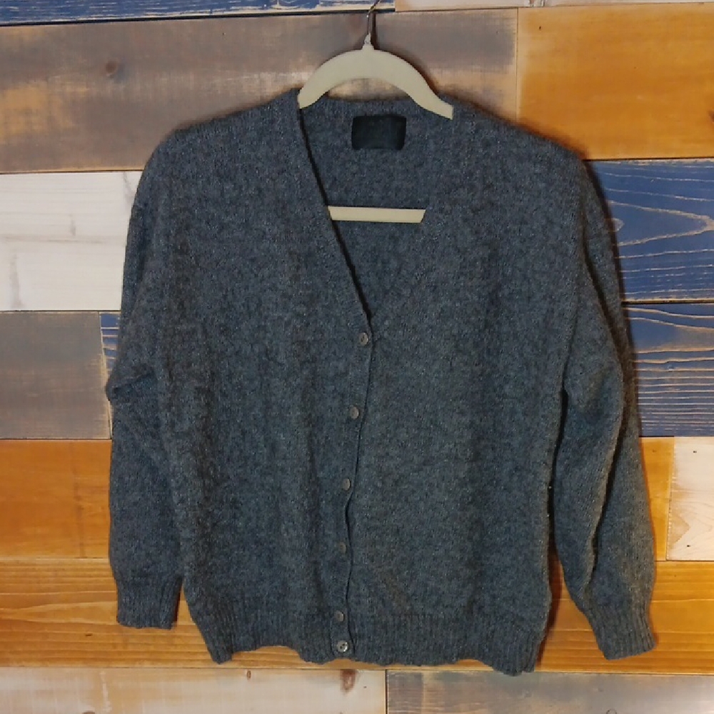 Baby Alpaca Cardigan S Grey